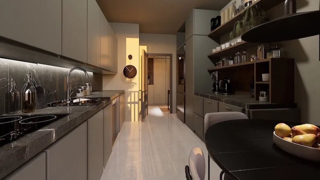 Fitted kitchen